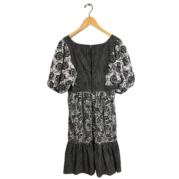 Anthropologie Blooming Print Adrienne Flounced Cotton Midi Dress - Picture 3 of 15